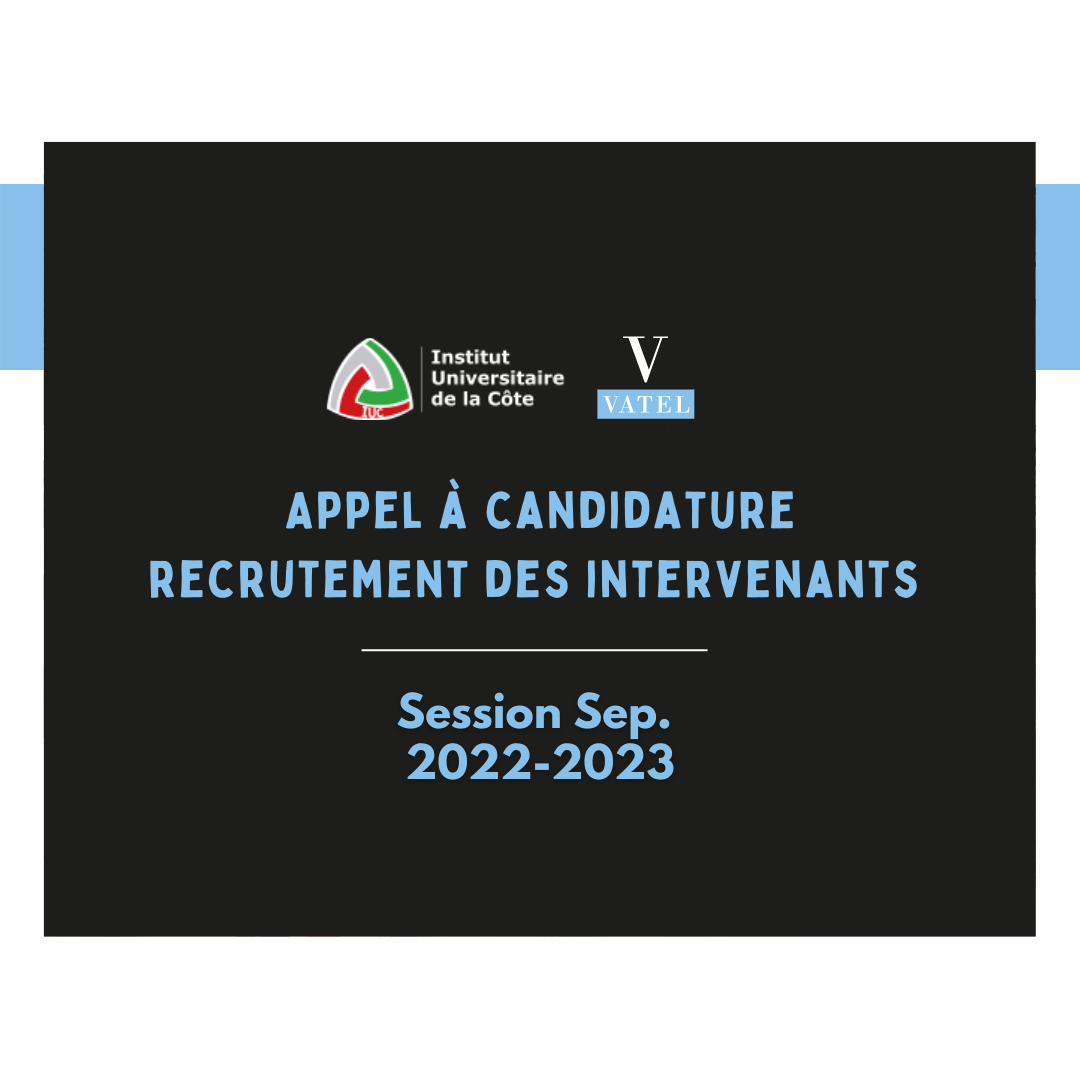IUC – Appel à candidature pour le recrutement des intervenants | session septembre 2022