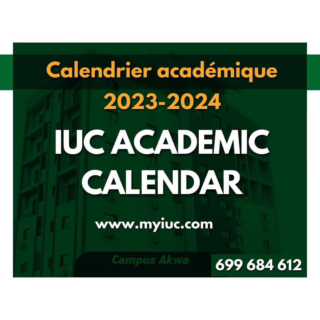 Calendrier académique 2023 – IUC Academic Calendar