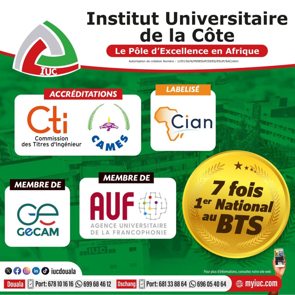 L’IUC c’est le pôle d’excellence en Afrique. L’IUC c’est le pôle d’excellence en Afrique.