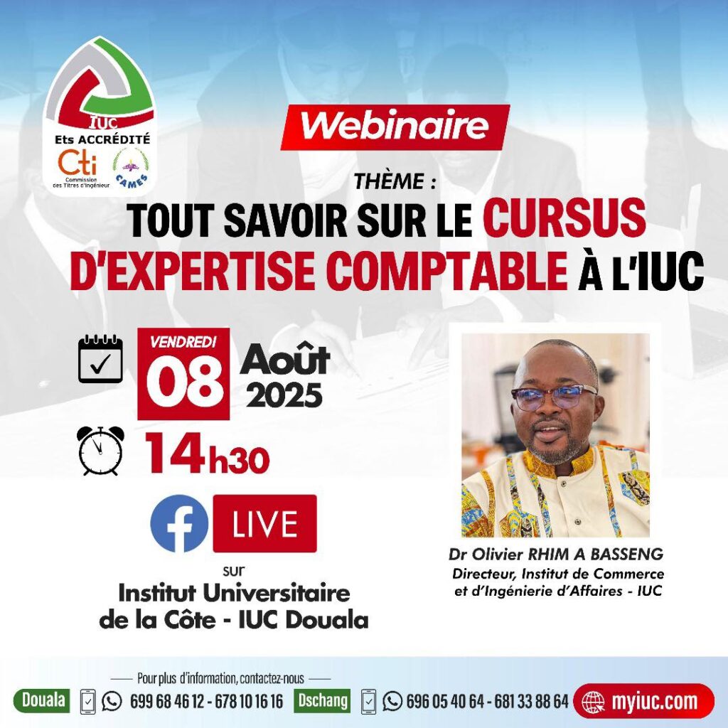 Webinaire à ne pas manquer – Expertise comptable à l’IUC